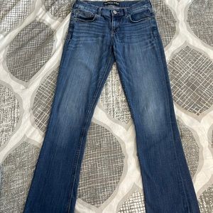 Express Denim Mid Rise Boot Cut Jeans